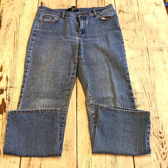 Venezia Womens Mom Jeans Light Wash Blue Plus Sz 18 Relaxed High Rise